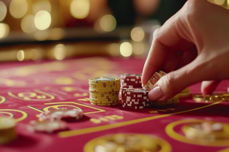 mercontoto app on Android phone showing live blackjack table